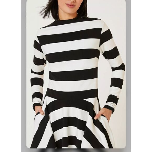 Anthropologie Maeve Knit Mock-Neck Mini Dress - Picture 4 of 4